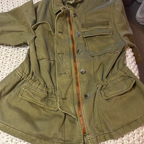 Free People Women's Seize The Day Jacket Green, XS, Like New - Picture 4 of 6